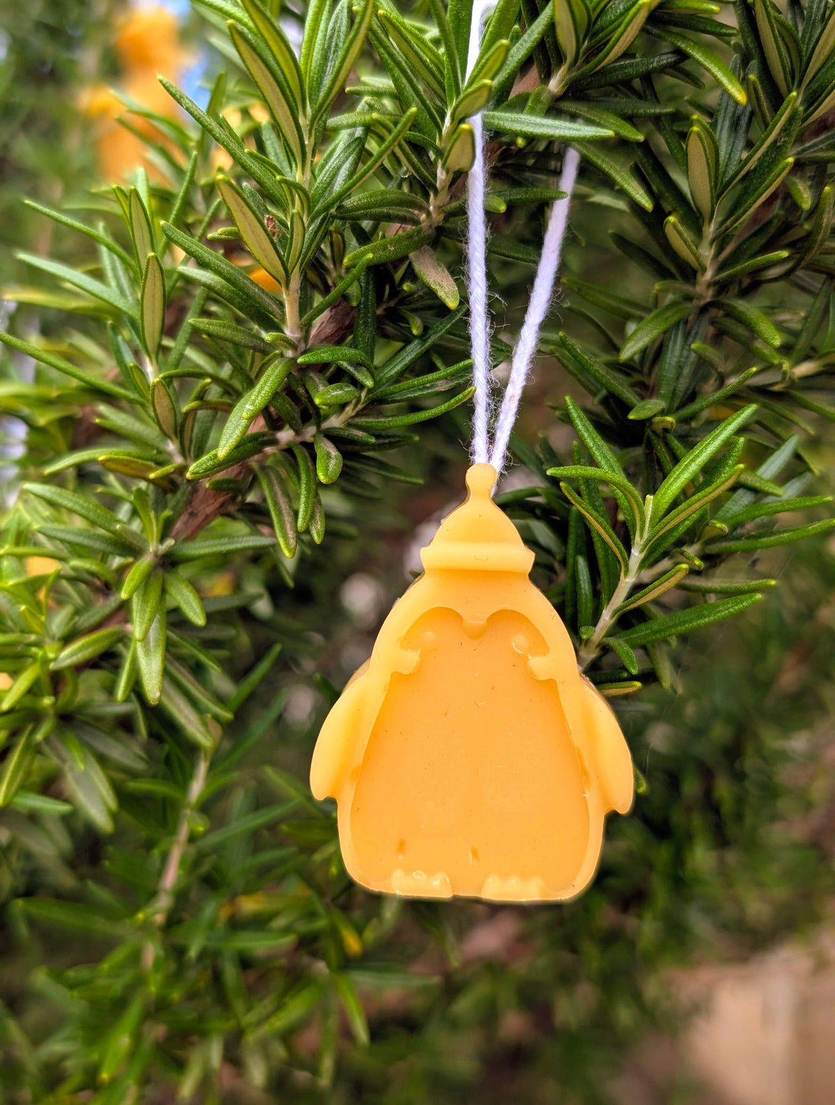 Beeswax Christmas Ornament/Candle - Petite